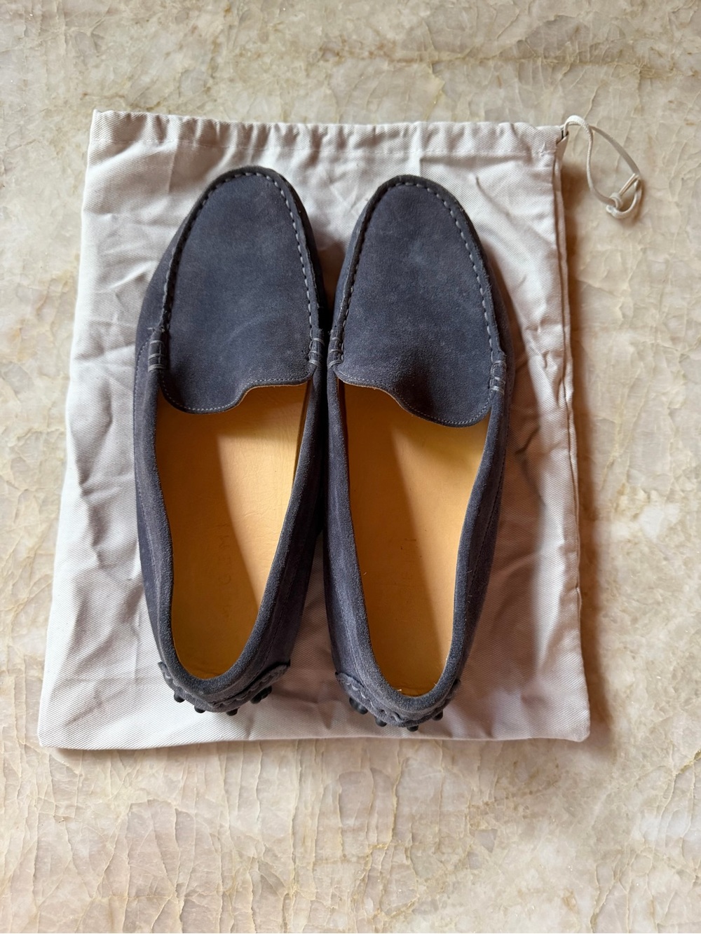 M.GEMI The Felize Suede Slate Gray drivers size 9 Reg. $228
